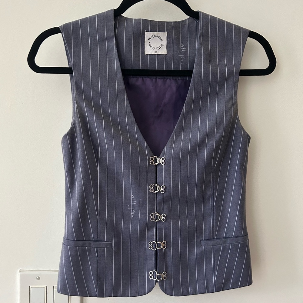 With Jean Vest Top